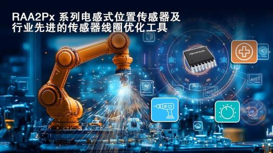 【应用方案】瑞萨电子推出三款电感式位置传感器IC及网页版线圈设计工具，拓展工业传感产品组合